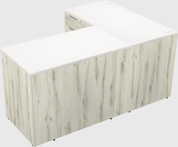 L-shaped office desk