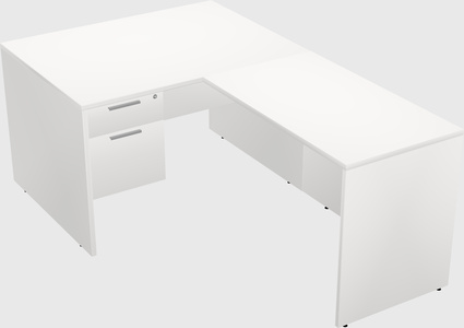 L-shaped office desk
