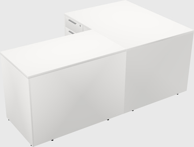 L-shaped office desk