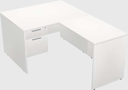 L-shaped office desk
