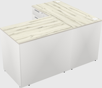 L-shaped office desk