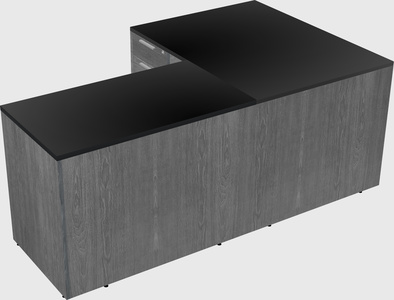 L-shaped office desk