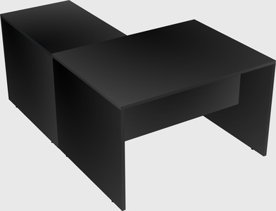 L-shaped office desk