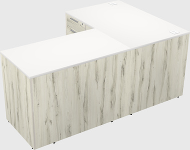L-shaped office desk