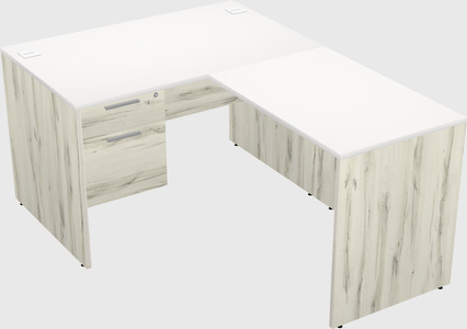 L-shaped office desk