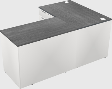 L-shaped office desk