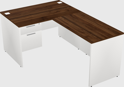 L-shaped office desk
