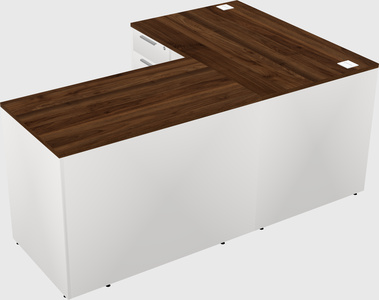 L-shaped office desk