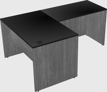 L-shaped office desk