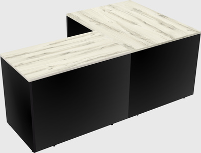 L-shaped office desk
