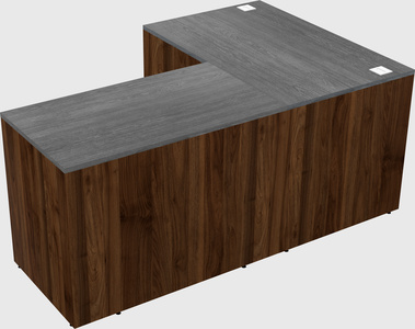 L-shaped office desk