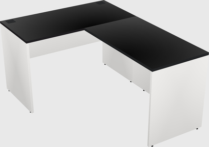 L-shaped office desk