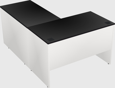L-shaped office desk
