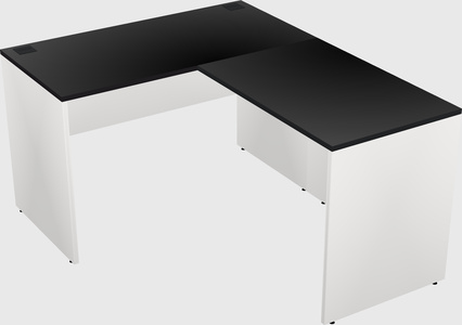L-shaped office desk