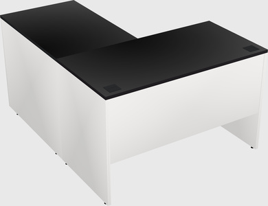 L-shaped office desk