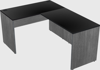 L-shaped office desk