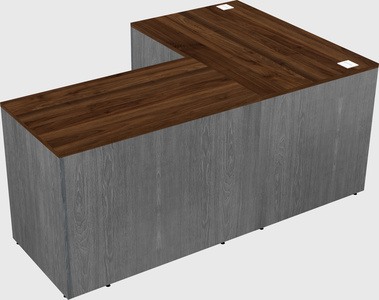 L-shaped office desk