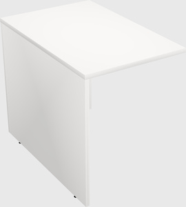 Desk return - wooden base