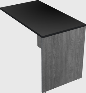 Desk return - wooden base