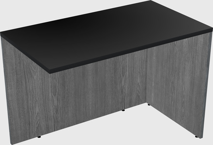 Desk return - wooden base