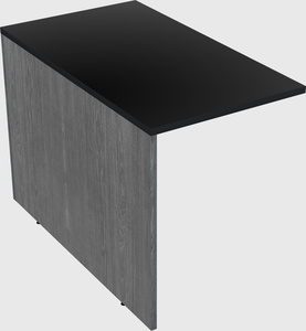 Desk return - wooden base