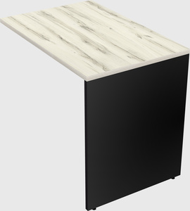 Desk return - wooden base