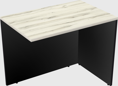 Desk return - wooden base