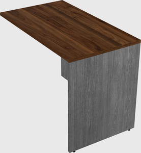 Desk return - wooden base