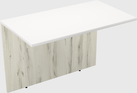 Wooden desk bridge
