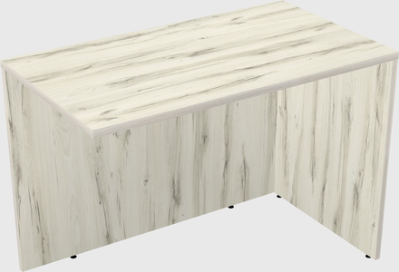 Desk return - wooden base