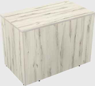 Desk return - wooden base