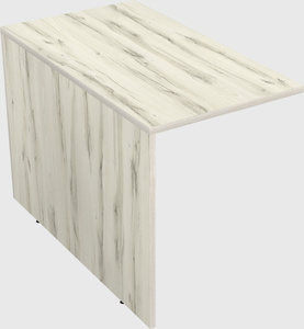 Desk return - wooden base