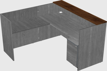 L-shaped modular reception