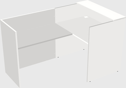 L-shaped modular reception