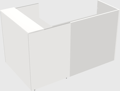 L-shaped modular reception