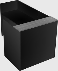 L-shaped modular reception