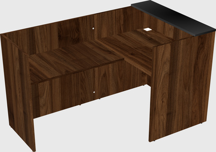 L-shaped modular reception