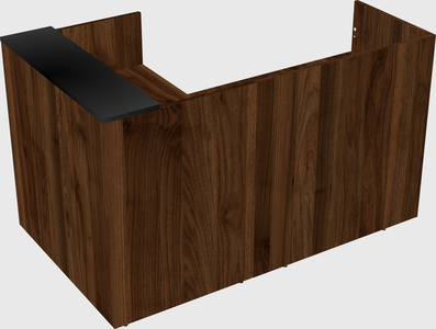 L-shaped modular reception