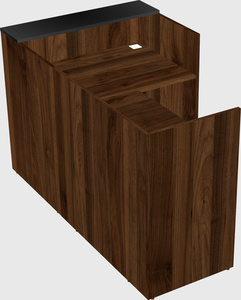 L-shaped modular reception