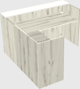 L-shaped modular reception