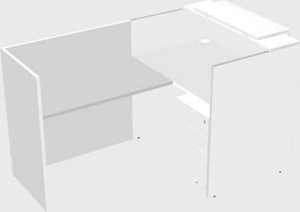 L-shaped modular reception