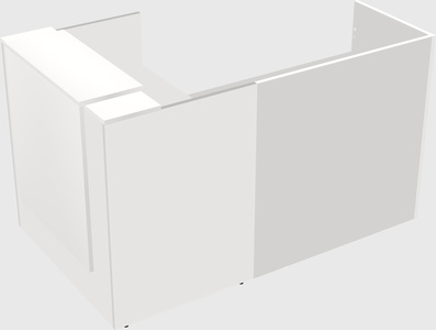 L-shaped modular reception