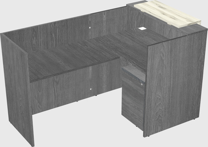 L-shaped modular reception
