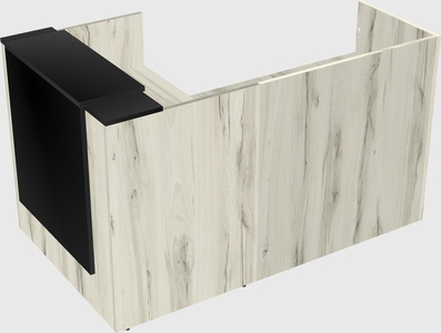 L-shaped modular reception