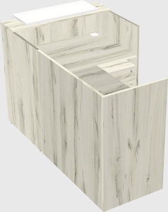 L-shaped modular reception