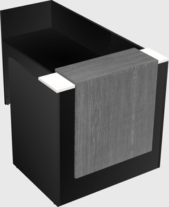 L-shaped modular reception
