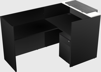L-shaped modular reception