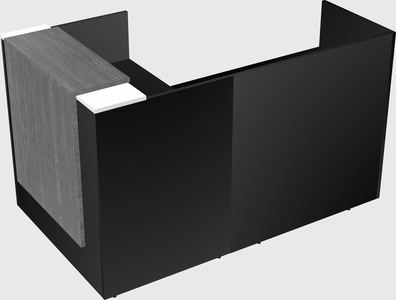 L-shaped modular reception