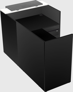 L-shaped modular reception