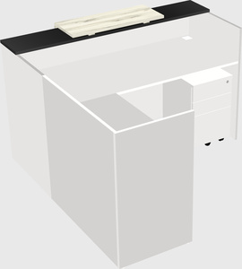 L-shaped modular reception